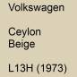 Preview: Volkswagen, Ceylon Beige, L13H (1973).